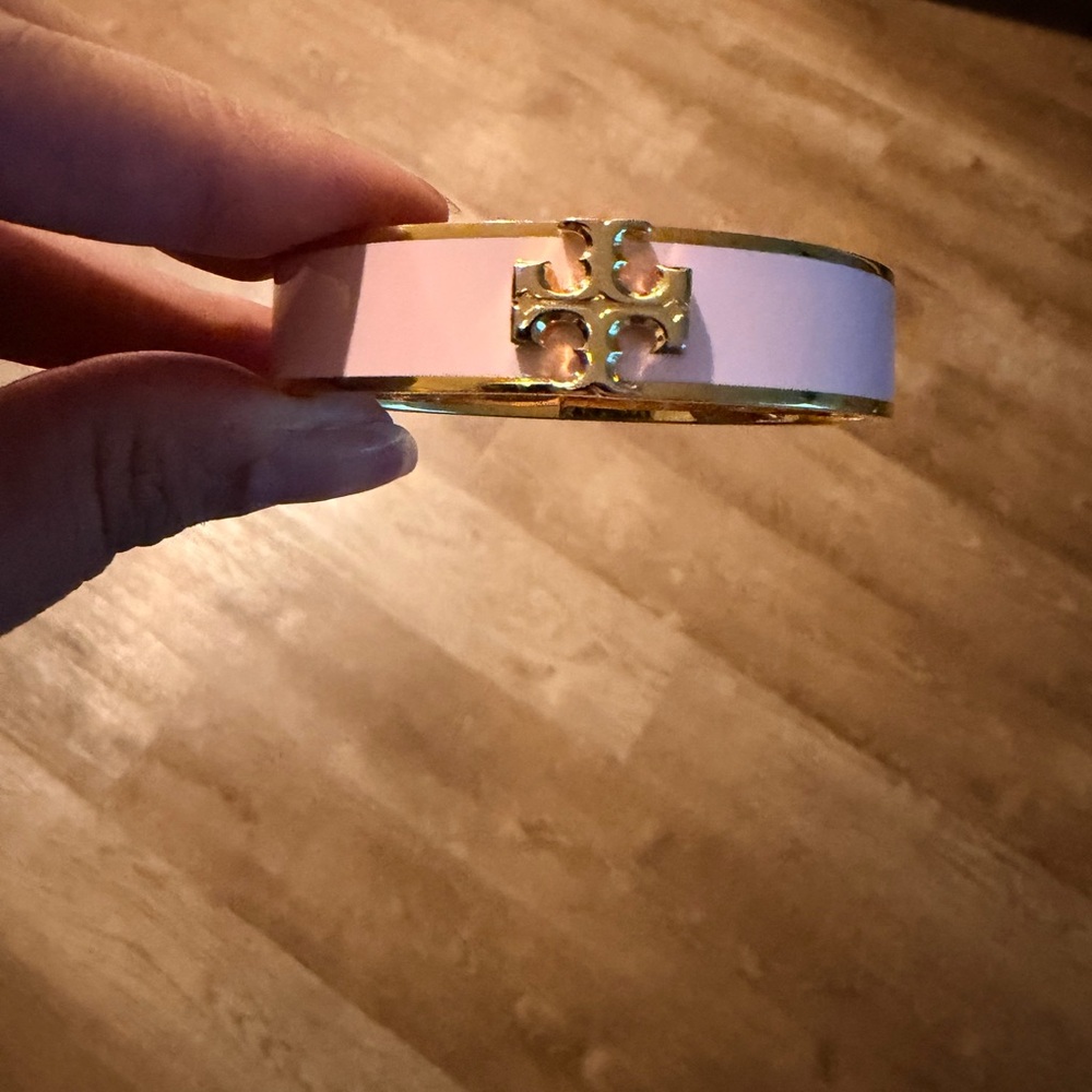 Tory Burch Pink and Gold Bracelet